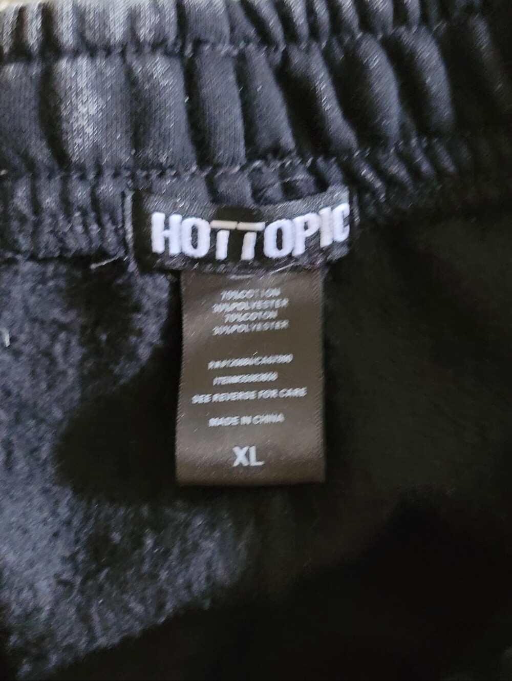 Black Graphic Punk Baggy Loungepants NWT Sealed - Picture 5 of 6